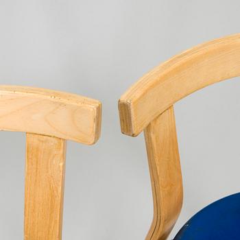 Alvar Aalto, a set of three 1960s '68' chairs for Artek.