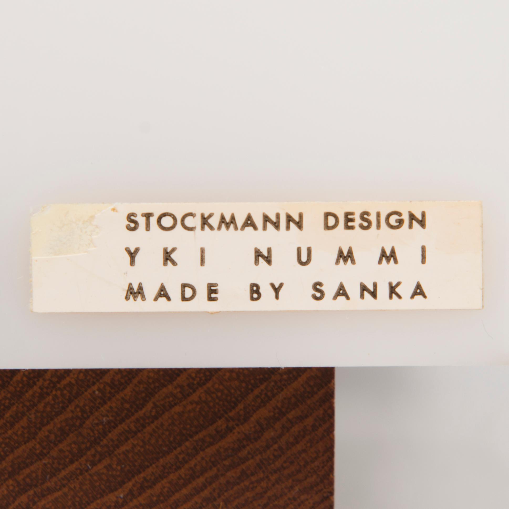 YKI NUMMI, BORDSLAMPOR, 2 st, Sanka, Stockmann, 1950/1960-tal.
