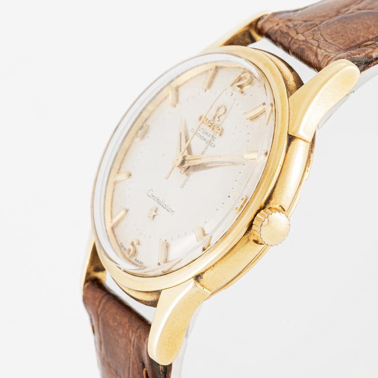 Omega, Constellation, "Pie-pan", armbandsur, 34,5 mm.