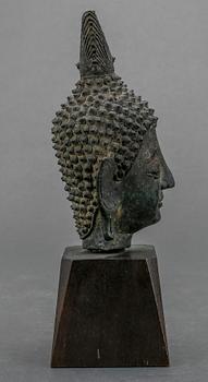 BUDDHAHUVUD, brons, Thailand.