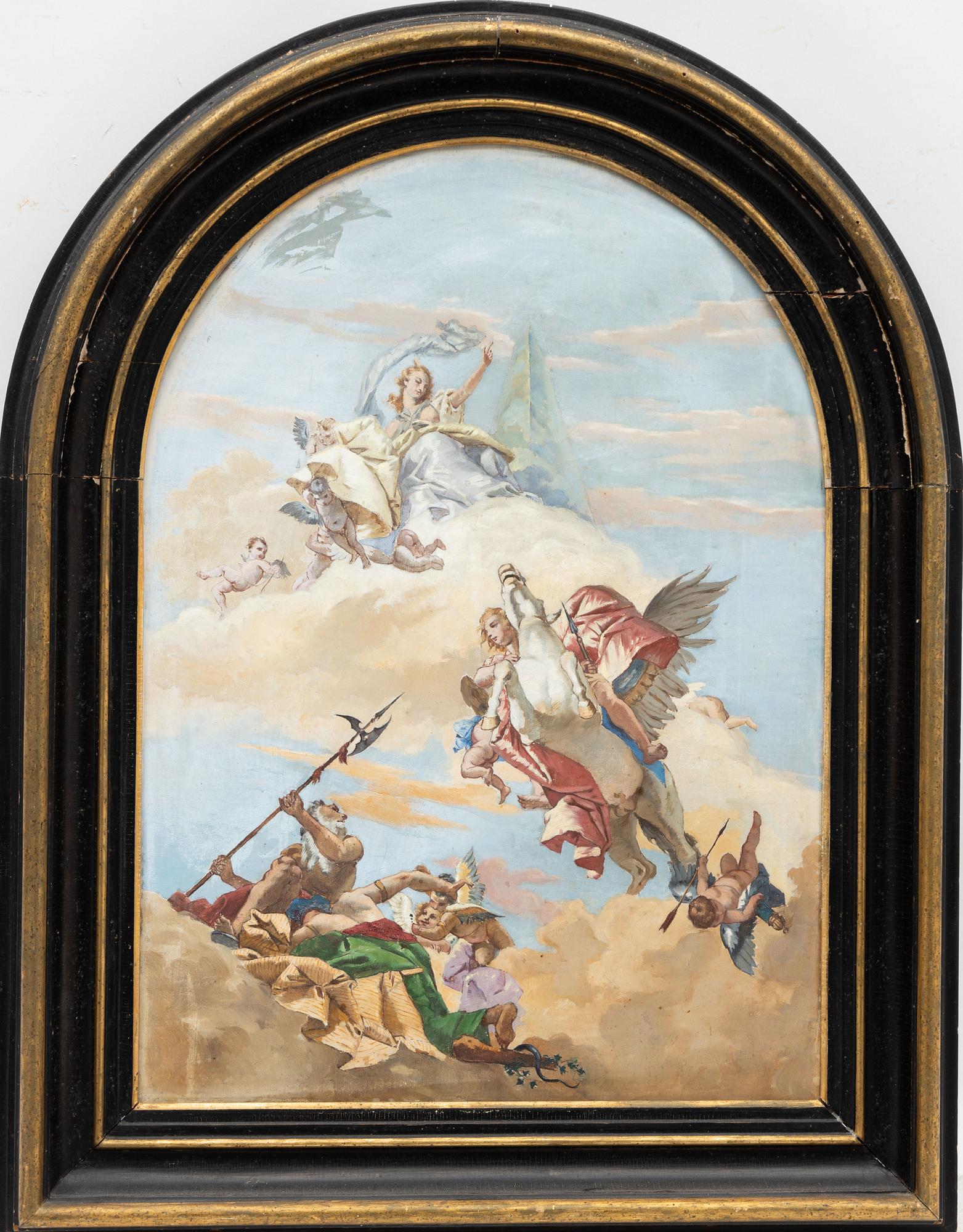 William Féron, After Tiepolo, "Sagetto Allegory", Palazzo Labia Venice.