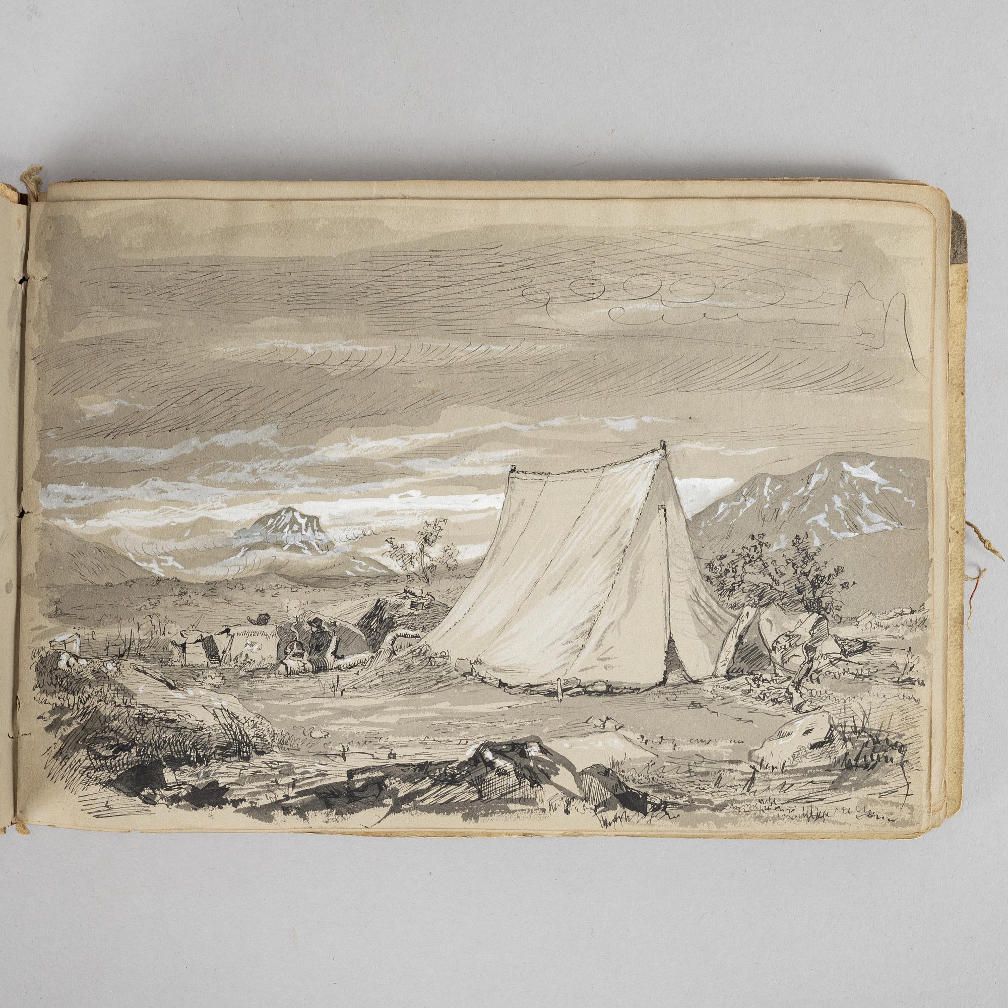 Jacob Silvén, sketch book with 24 sheets.