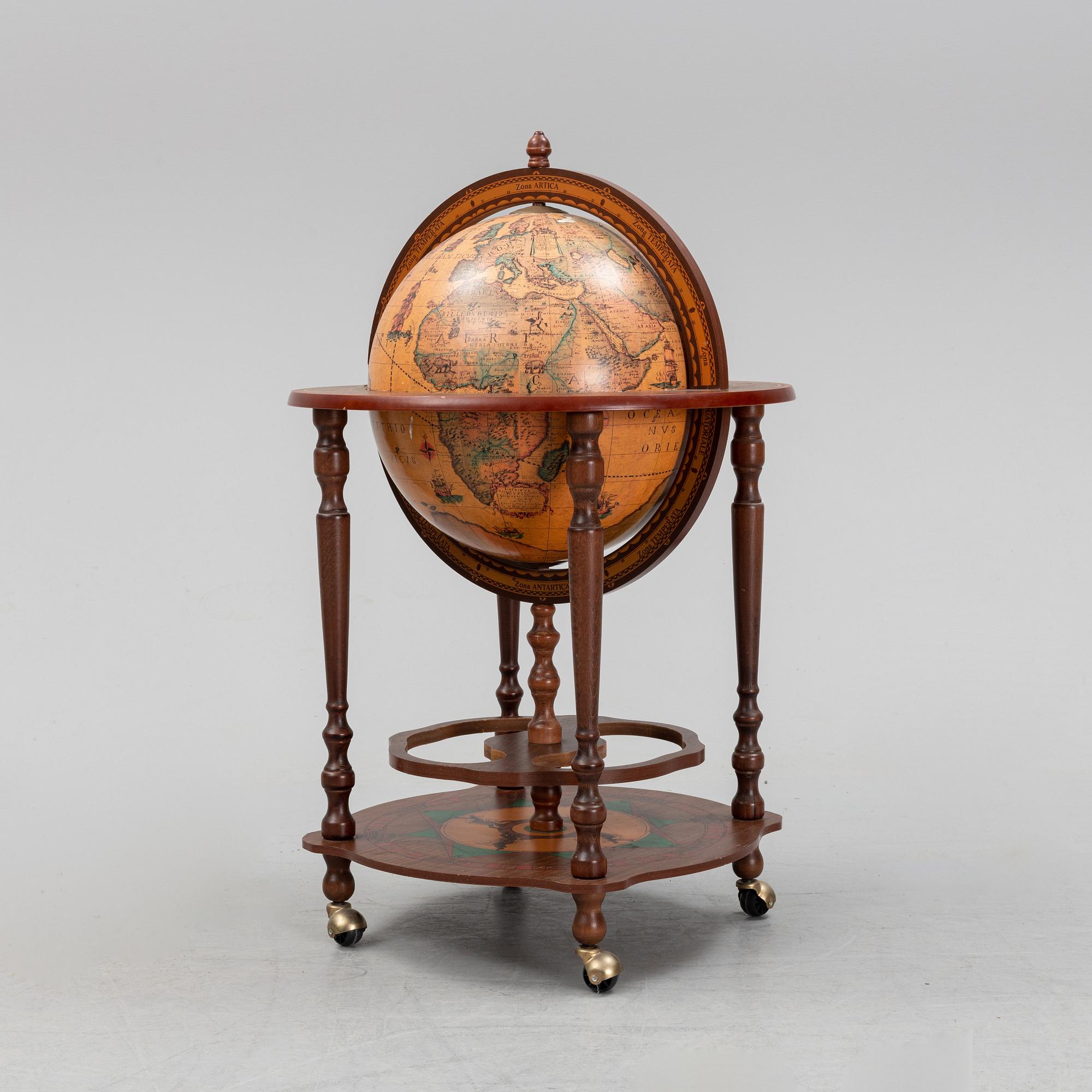A globe bar, Zoffoli, Italy, second half of the 20th Century.