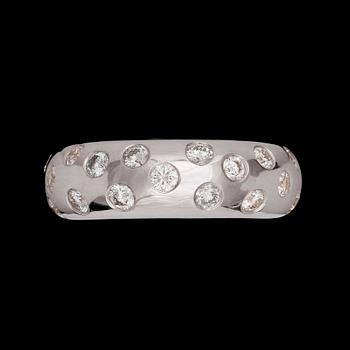 RING, briljantslipade diamanter, tot. ca 1.50 ct.