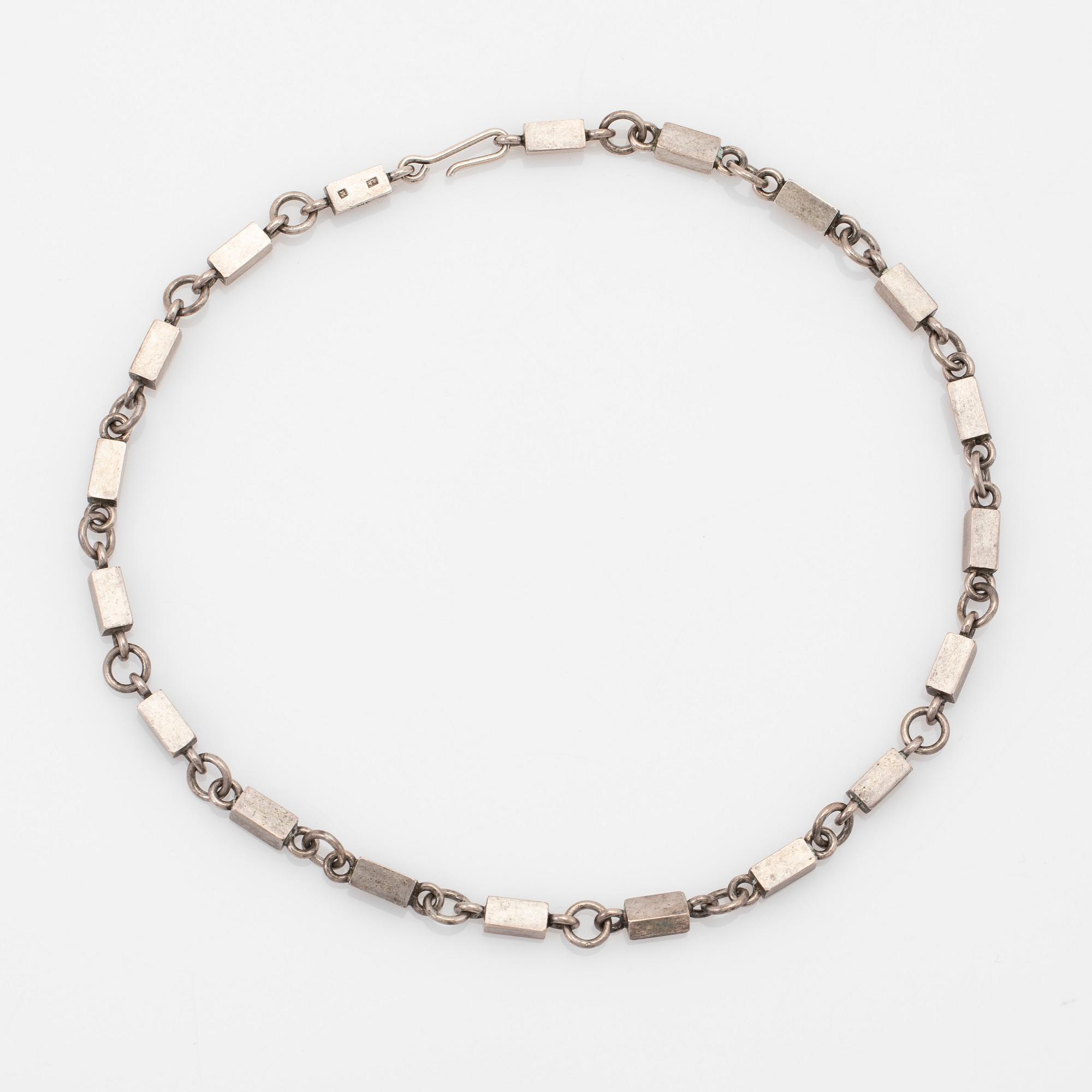 Wiwen Nilsson, necklace, sterling silver, Lund, 1966.