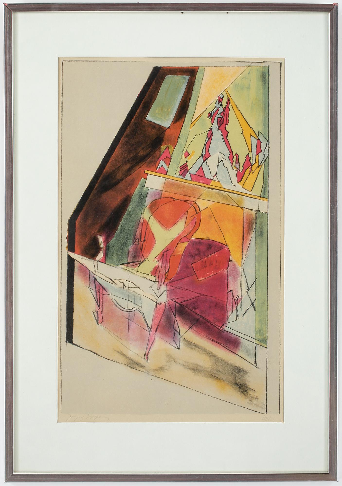 JAQUES VILLON. Etsning, signerad, numrerad 12(1)/200.