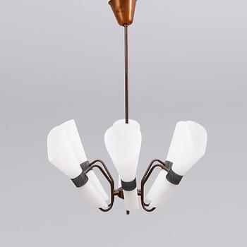 TAKLAMPA, 1900-talets mitt, höjd 68 cm.