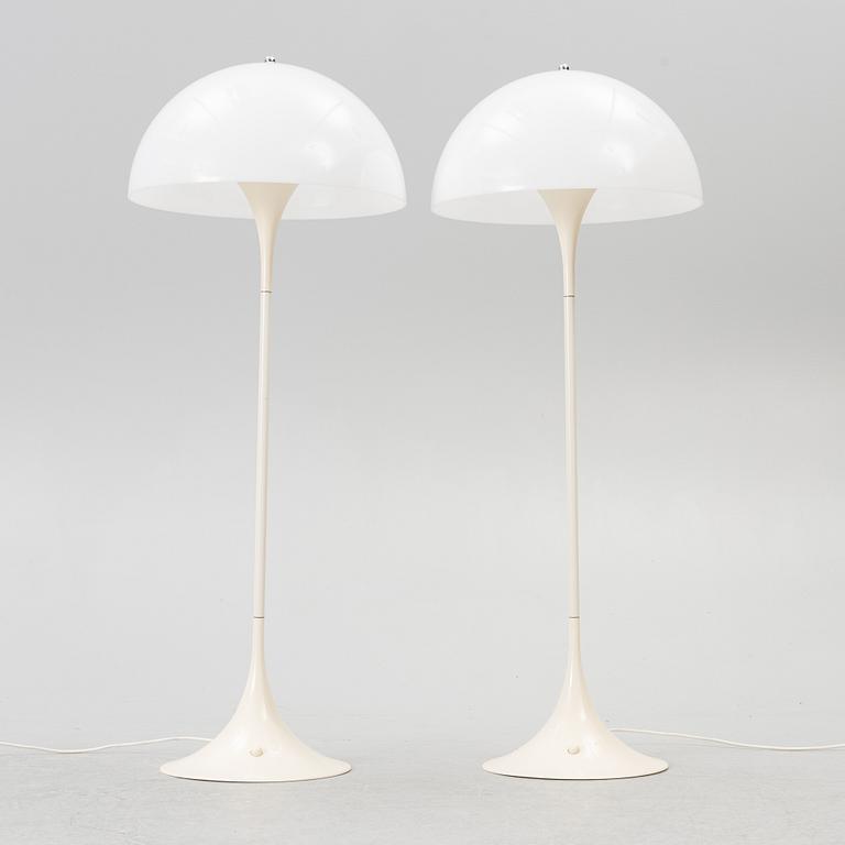 Verner Panton, golvlampor, ett par, "Panthella", Louis Poulsen, Danmark.