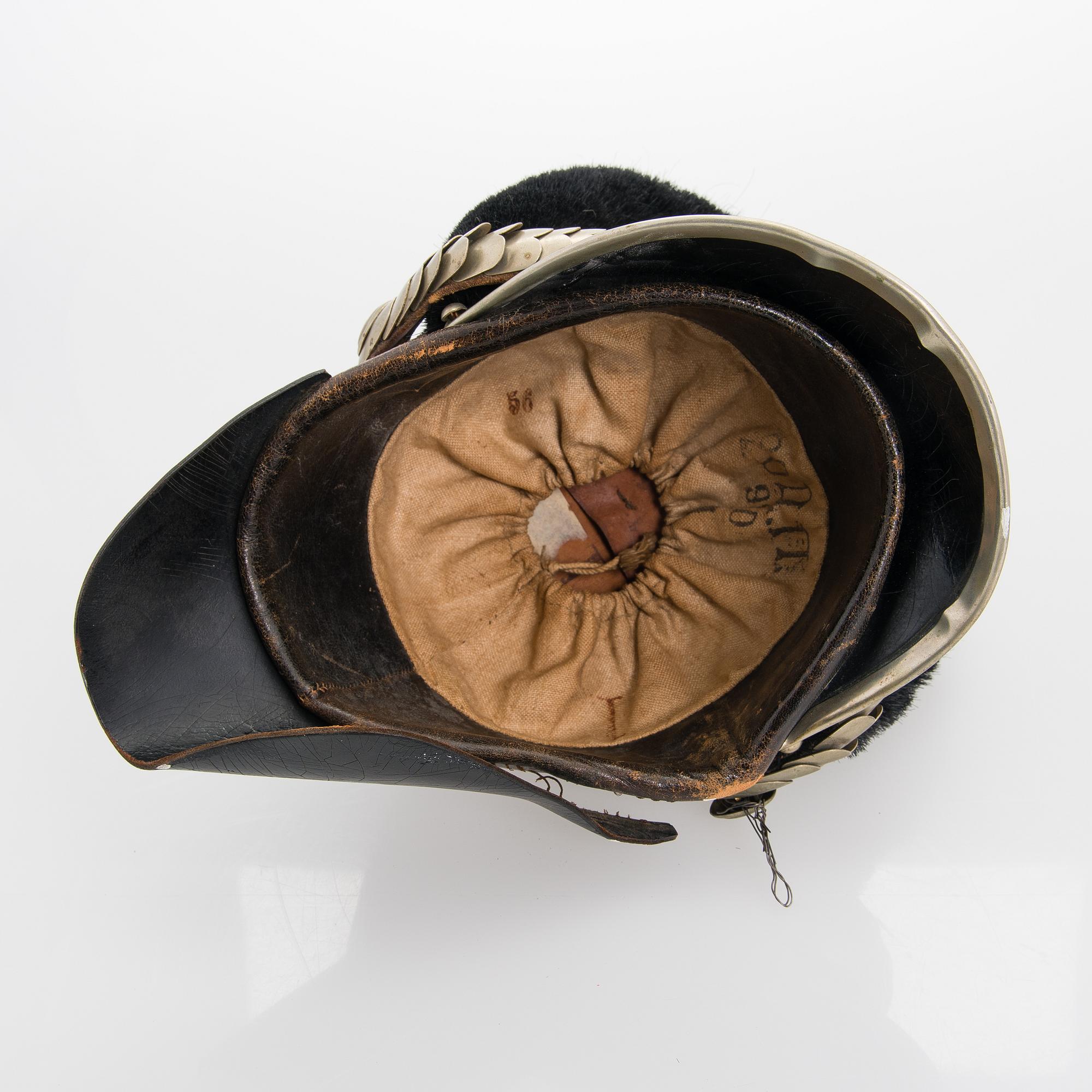 An Imperial Russian dragoon helmet, 1910s.