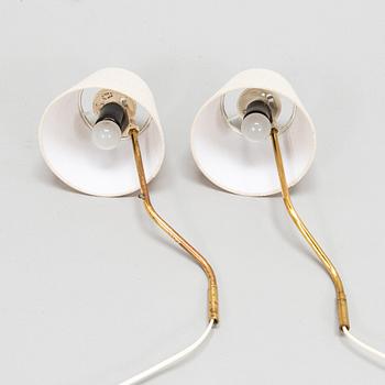 Lisa Johansson-Pape, Two mid-20th century '3053' wall lights for Stockmann Orno.