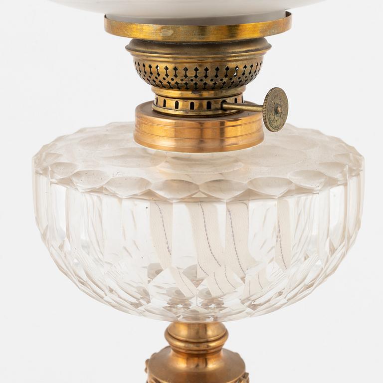 a Skultuna kerosene lamp, early 20th century.