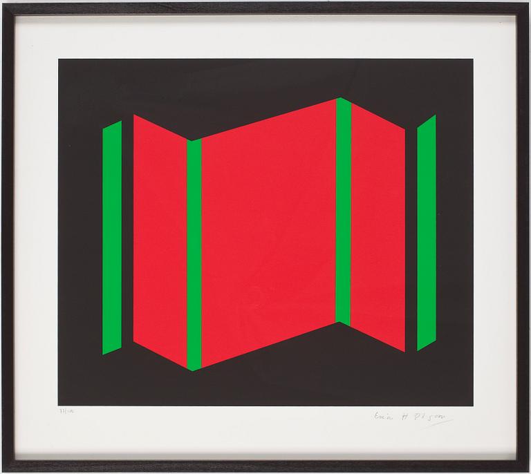 ERIC H OLSON, färglitografi, signerad o numrerad 77/100.