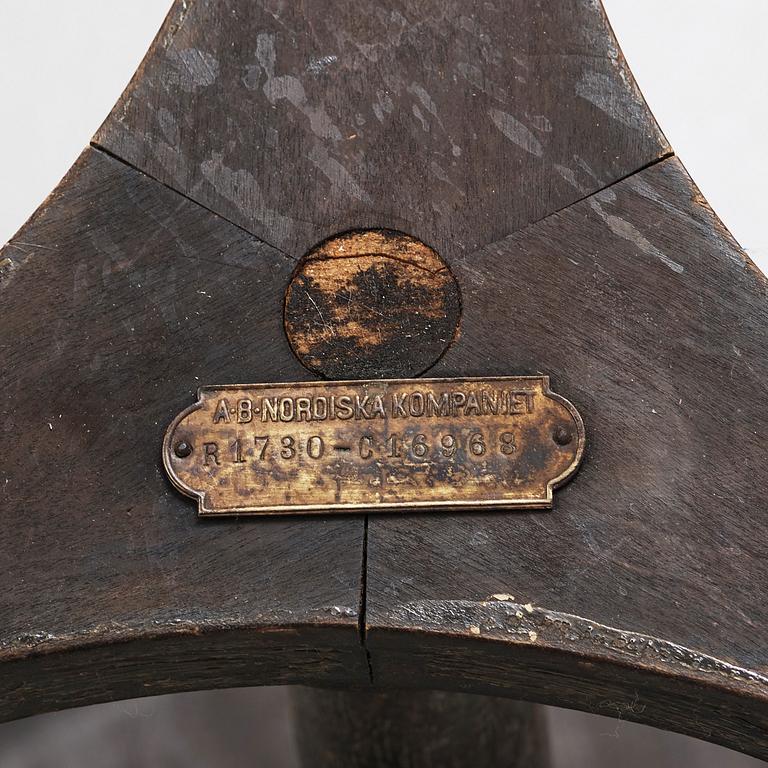 CARL MALMSTEN, bord, Nordiska Kompaniet för Grand Hotel, Stockholm  ca 1925.