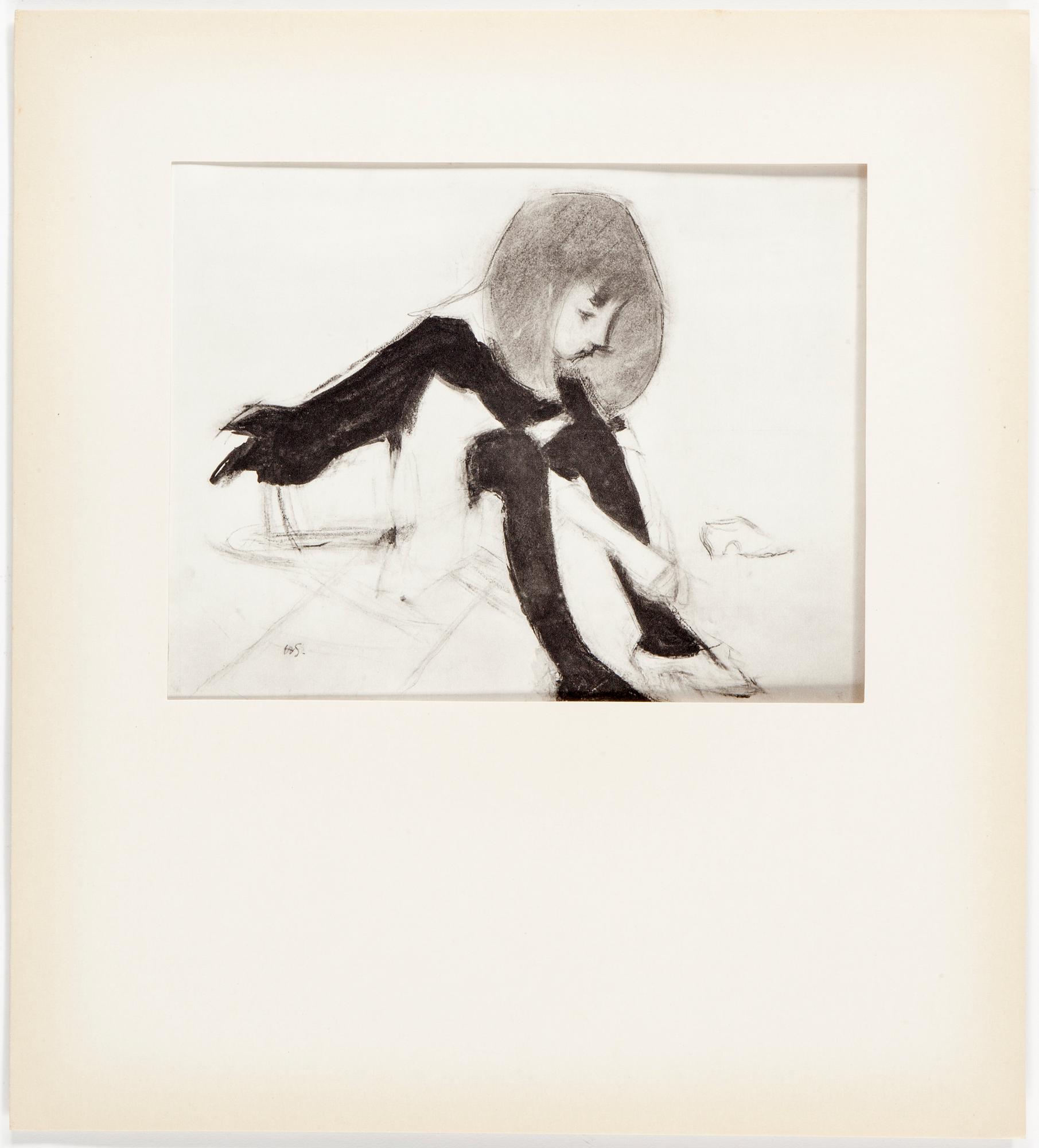 HELENE SCHJERFBECK, mapp med 48 reproduktioner, Gotthard Johansson, numrerad 89/500, Nordisk Rotogravyr Stockholm 1945.