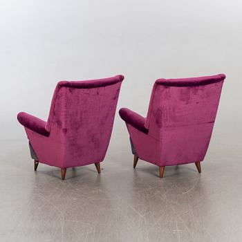 A pair of 1960:s Italian easychairs from ISA.
