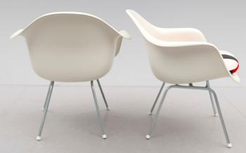 KARMSTOLAR, 1 par, "Dar", Charles och Ray Eames, 1970-tal.