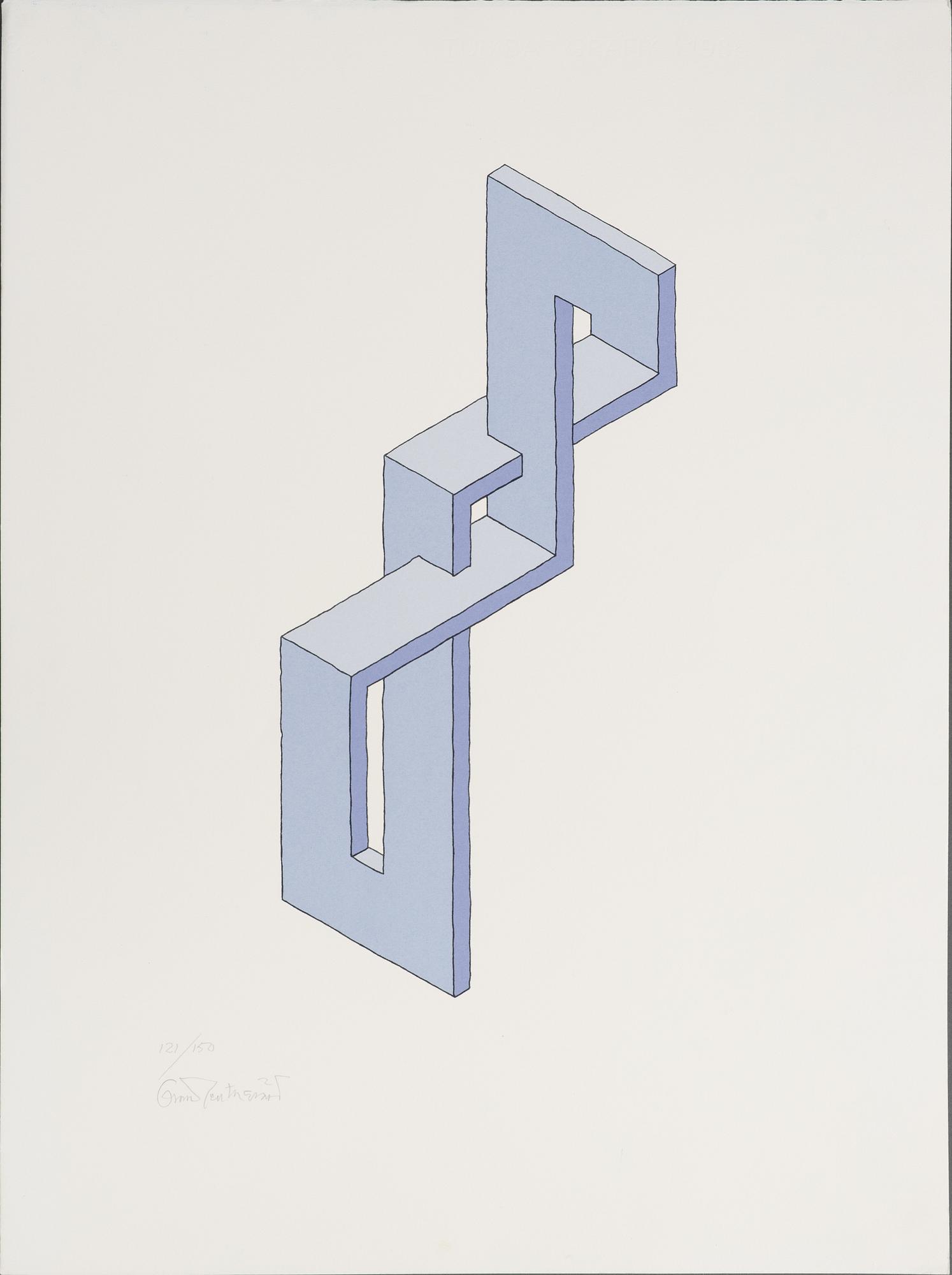Oscar Reutersvärd, Untitled, 2 pcs.