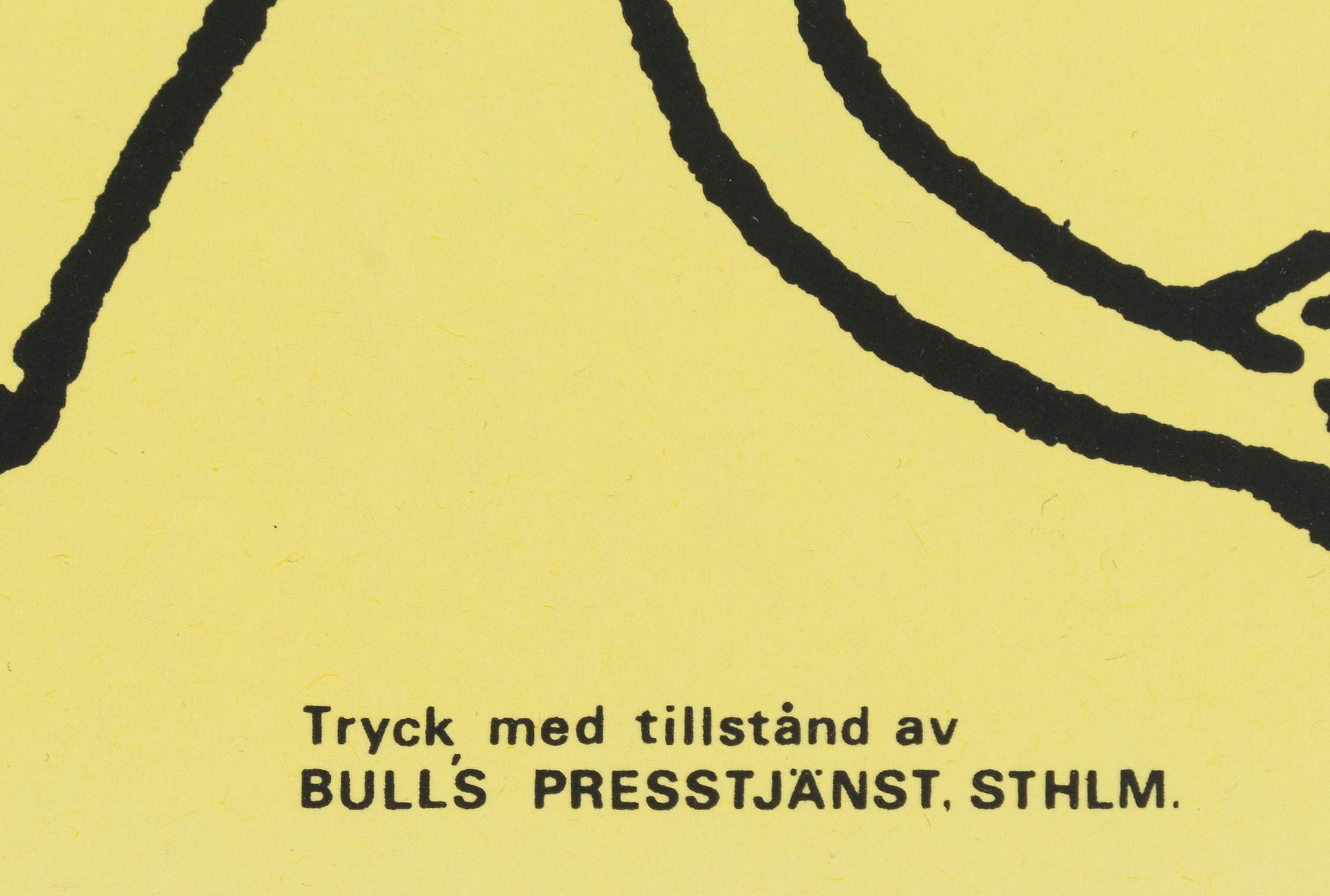 Mumin, Offsetaffisch, "Tänk att få borra hål i sitt eget golv".