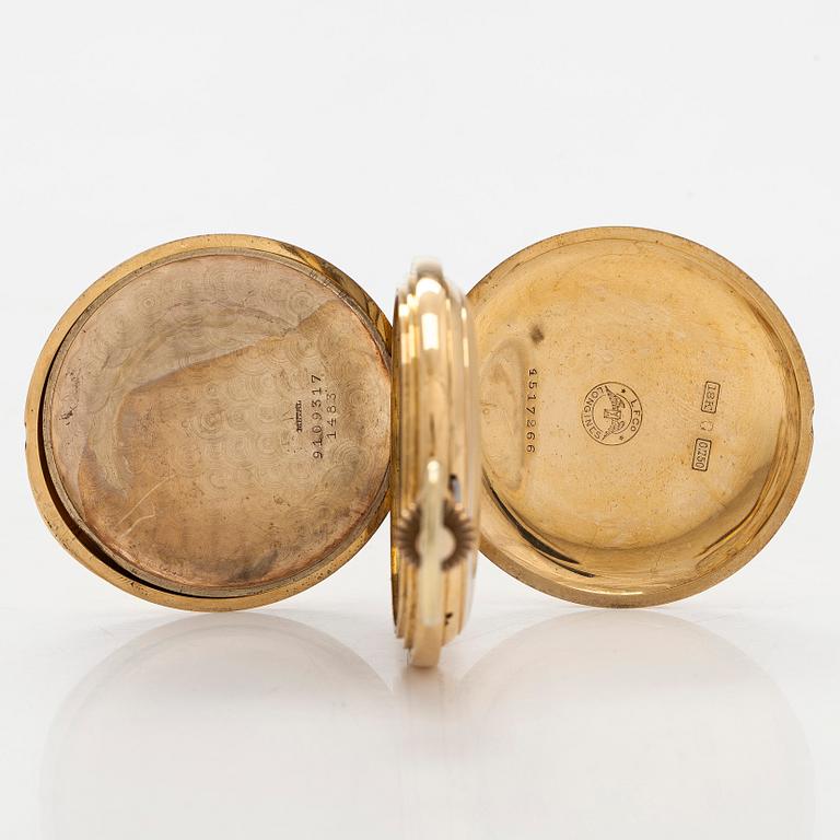 Longines, pocket watch, hunter, 50.5 mm.