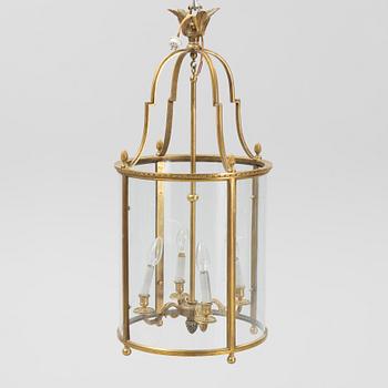 A brass lantern, second half of the 19th Century.