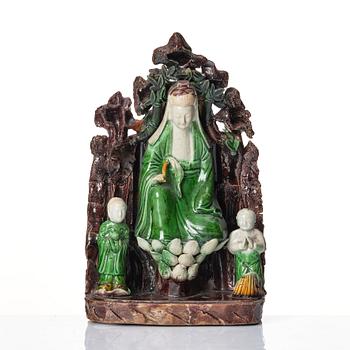 Skulptur, porslin. Qingdynastin, Kangxi (1662-1722).
