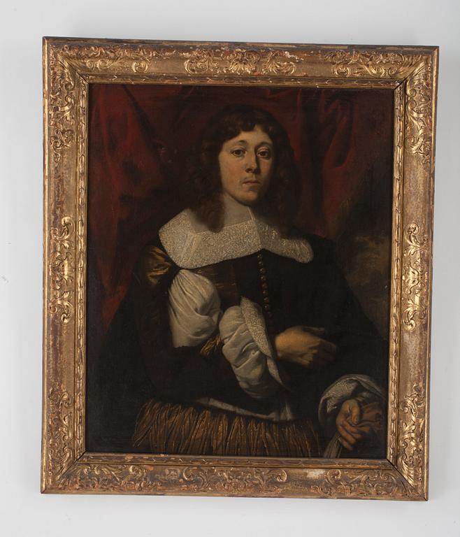 Bartholomeus van der Helst Hans krets, Elegant yngling, midjebild.