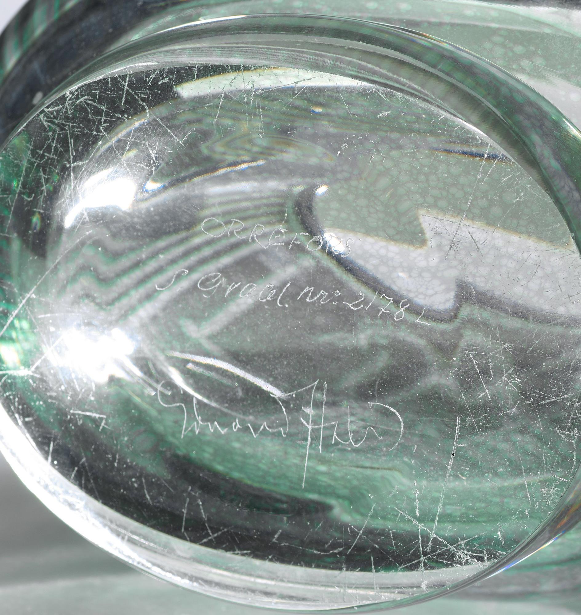 Edward Hald, vas, Slipgraal, Orrefors 1954.