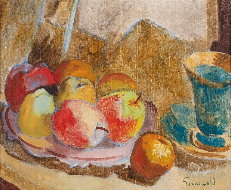 Isaac Grünewald, Still life with apples.