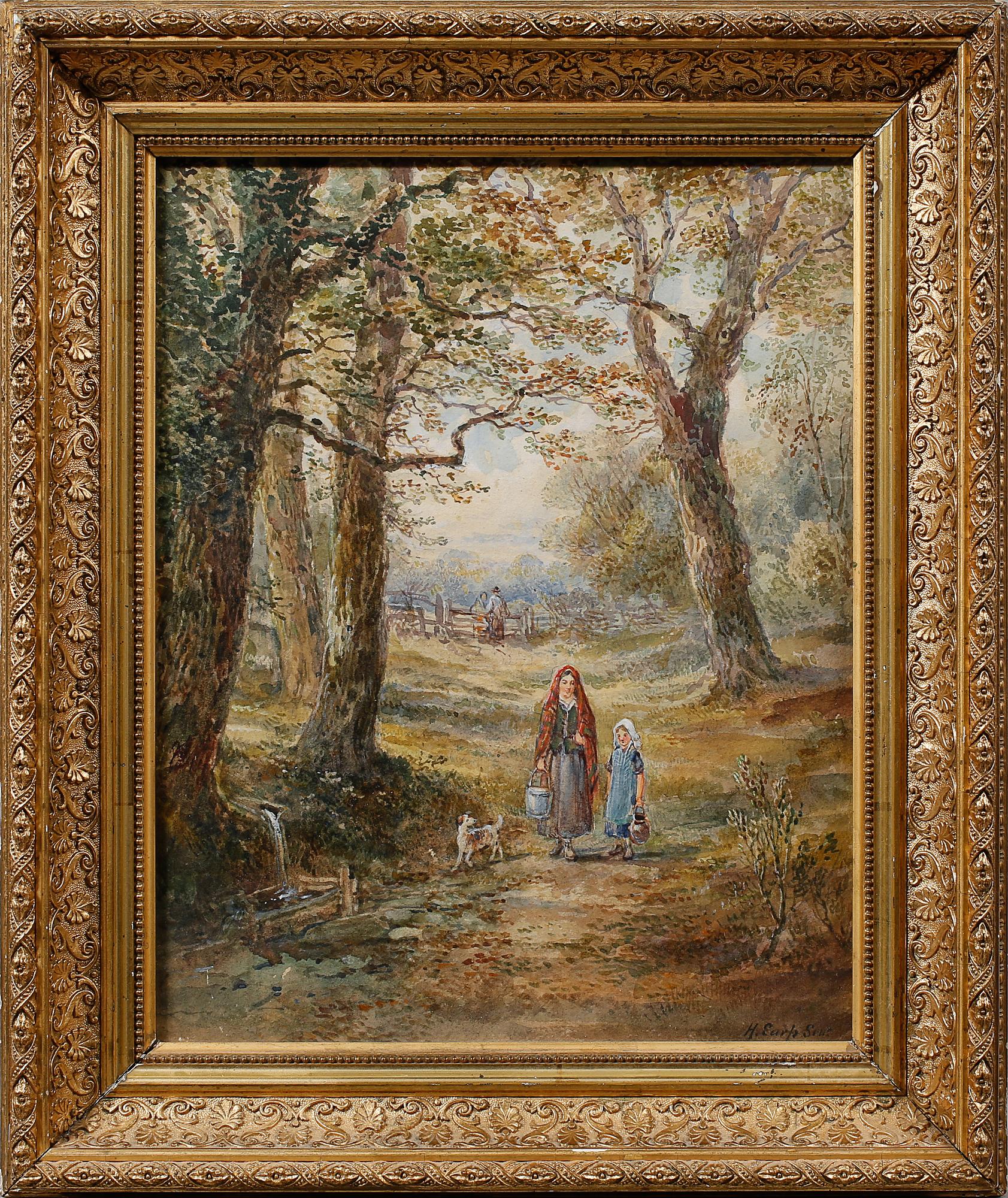 HENRY EARP d.ä., akvarell, signerad.