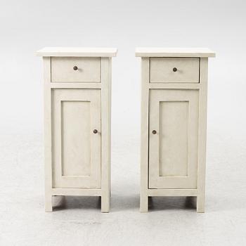 Nightstands, a pair, contemporary.