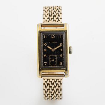 Eterna, "Tank", wristwatch, 22 x 38 mm.