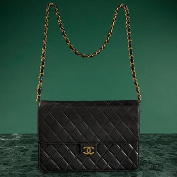 A handbag by Chanel.