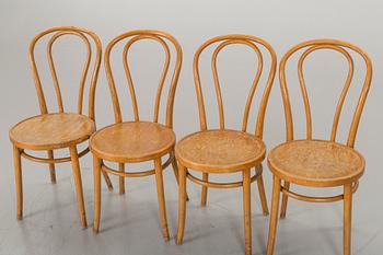 4 BENTWOOD CHAIRS SECOND HALF OF 20TH CENTURY, THONET-STYLE.