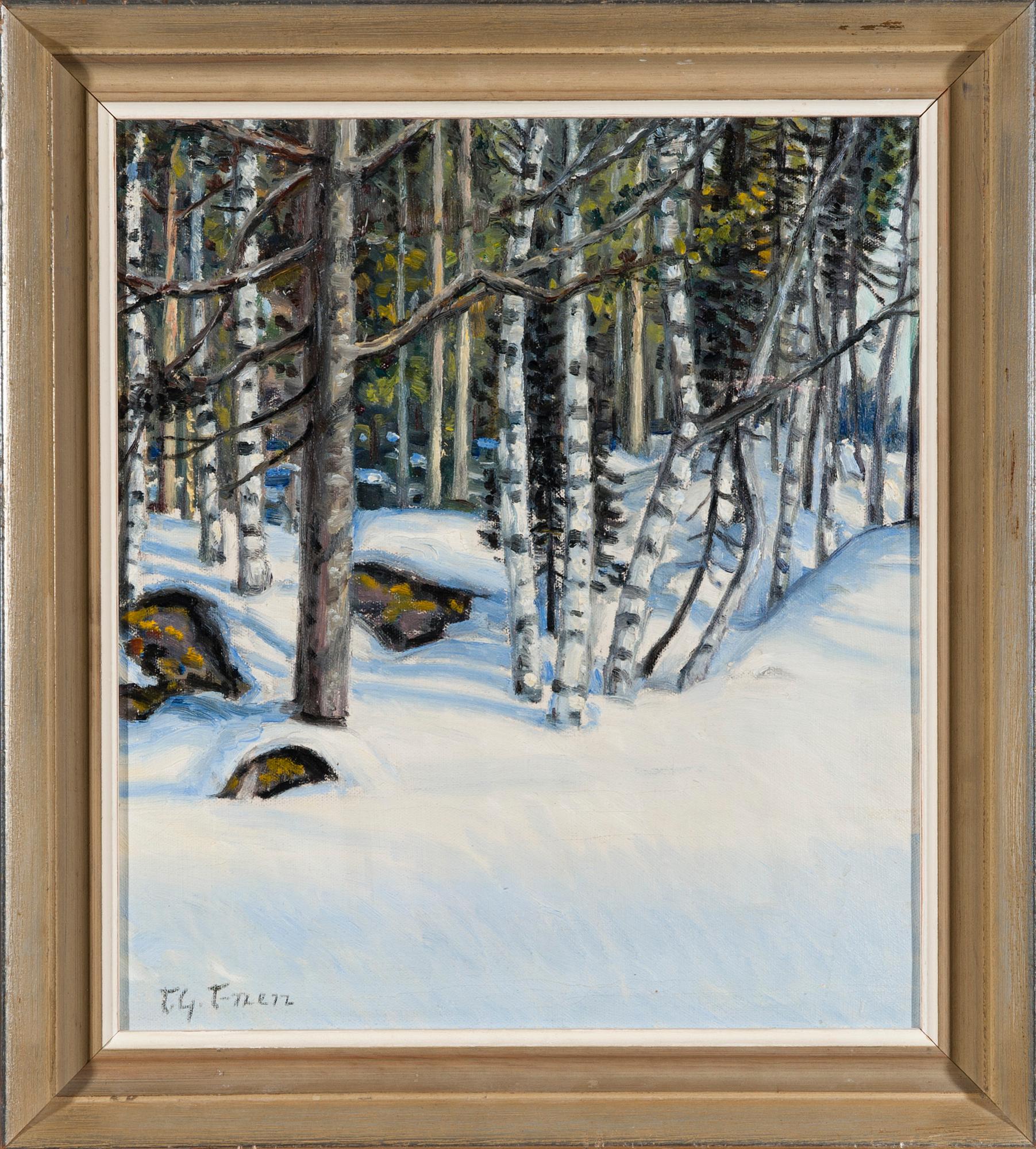 T-G. (TOIVO GIDEON) TUHKANEN, olja på skiva, signerad.