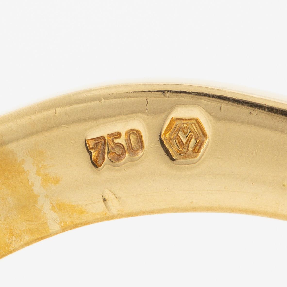 Manschettknappar, ett par, Victor Mayer, 18K guld.