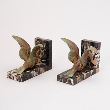 A pair of 1920'/1930's bookends, Belgium.