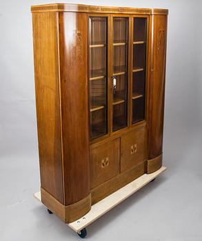 BOKSKÅP, art déco, möjligen Tyskland 1920-tal.