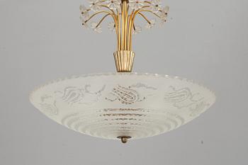 TAKLAMPA, troligen Orrefors, 1900-talets mitt.