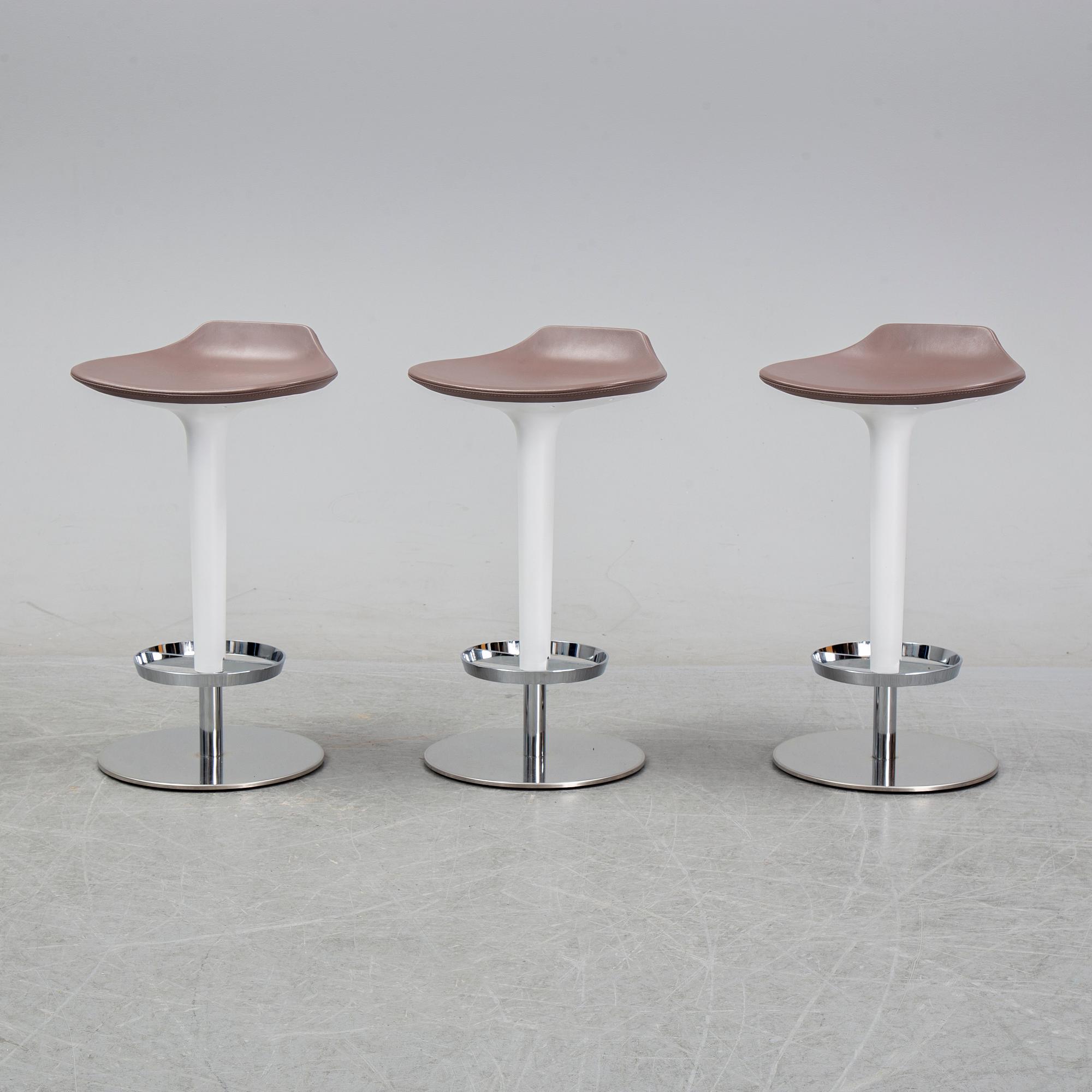 Simon Pengelly, a set of three 'Babar' bar stools from Arper, Italy.