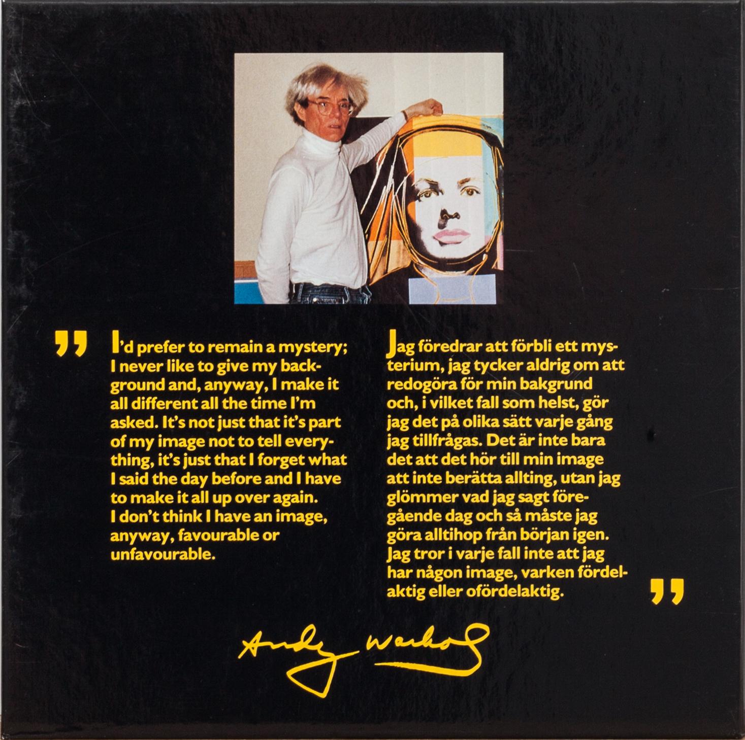 BOK, "Portraits of Ingrid Bergman" Andy Warhol. Galerie Börjesson.