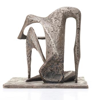 ARNE JONES, sculpture,  bronze with silver patina, signed Arne Jones, numbered 3/4 and dater 48.