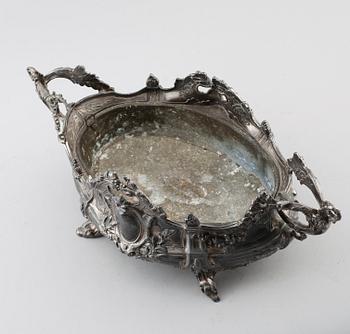 JARDINÄR, försilvrad metall, 1800-talets andra hälft.