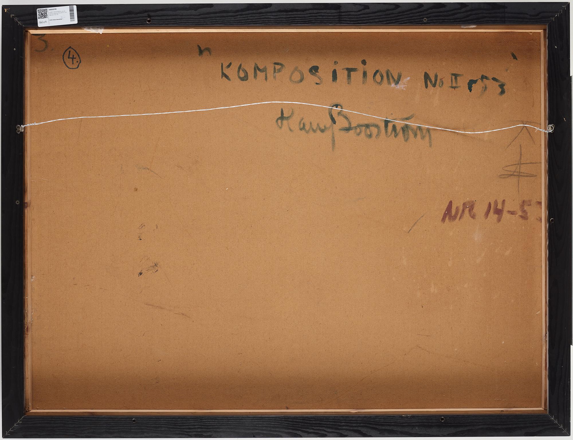 HARRY BOOSTRÖM, oil on panel, signed and dated -53.