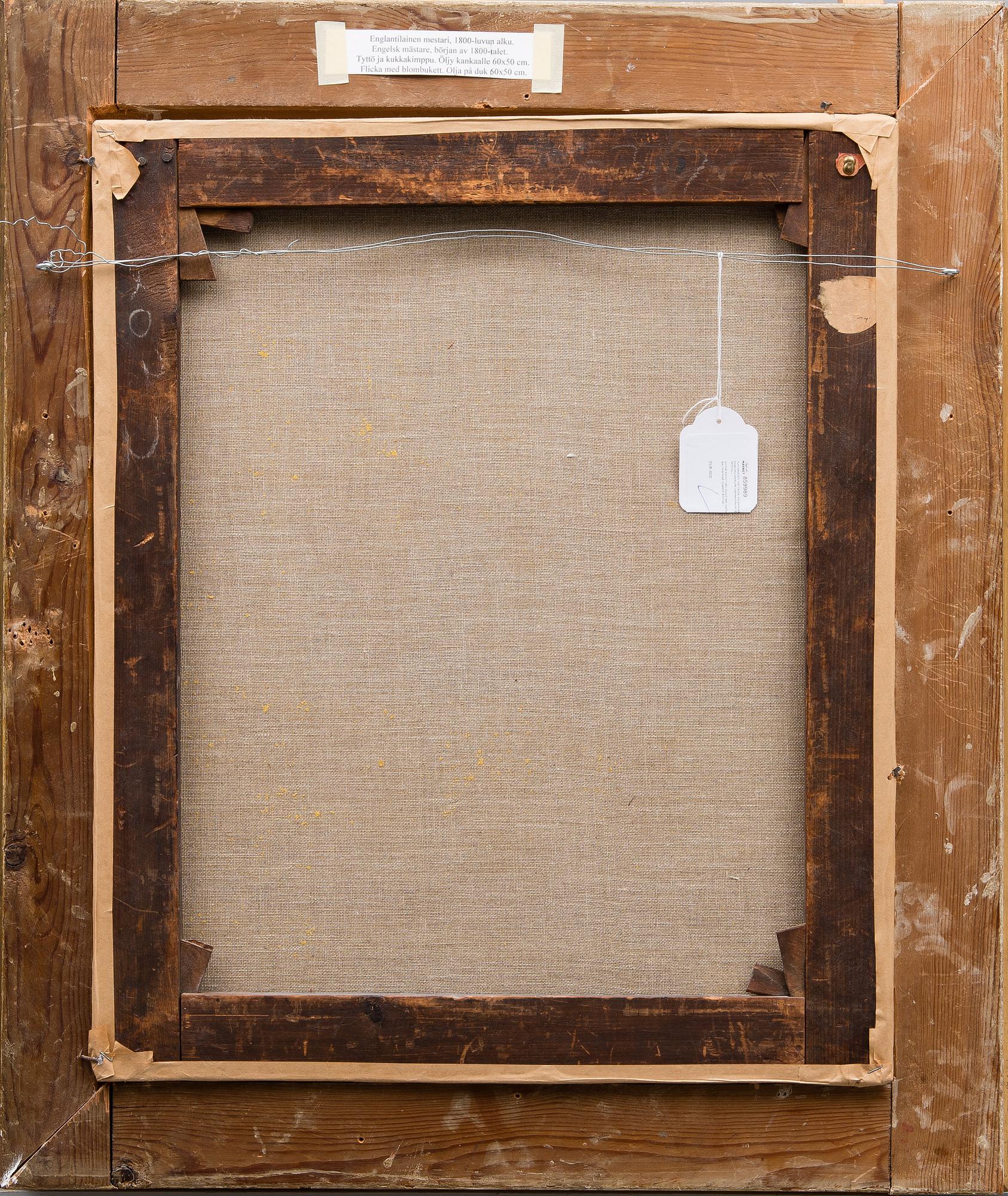 UNKNOWN ARTIST, oil on canvas laid on canvas, unsigned, England the 19th century.