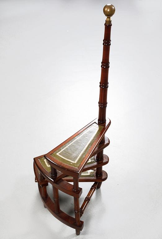 A library ladder from the fouth quarter of the 20th century.