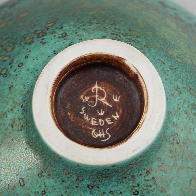 CARL-HARRY STÅLHANE, a set of two stoneware vases and a bowl, Rörstrand, Sweden 1950-60's.