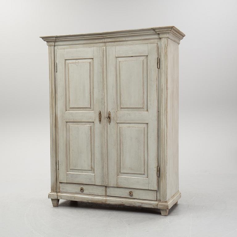 A painted cabinet, 19th Century.
