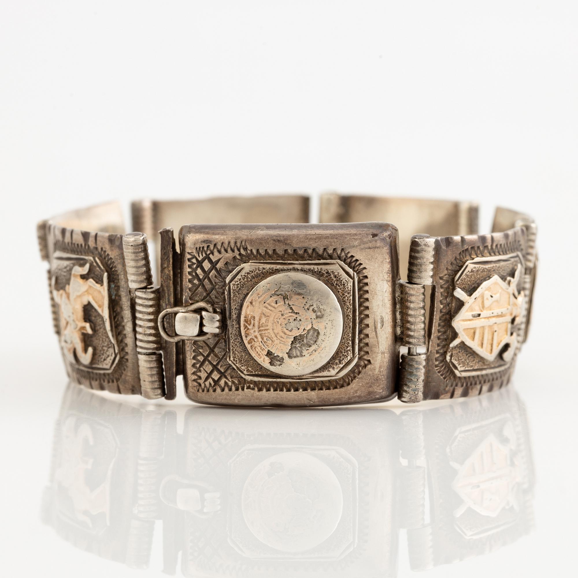 Bracelet, silver, Mexico.