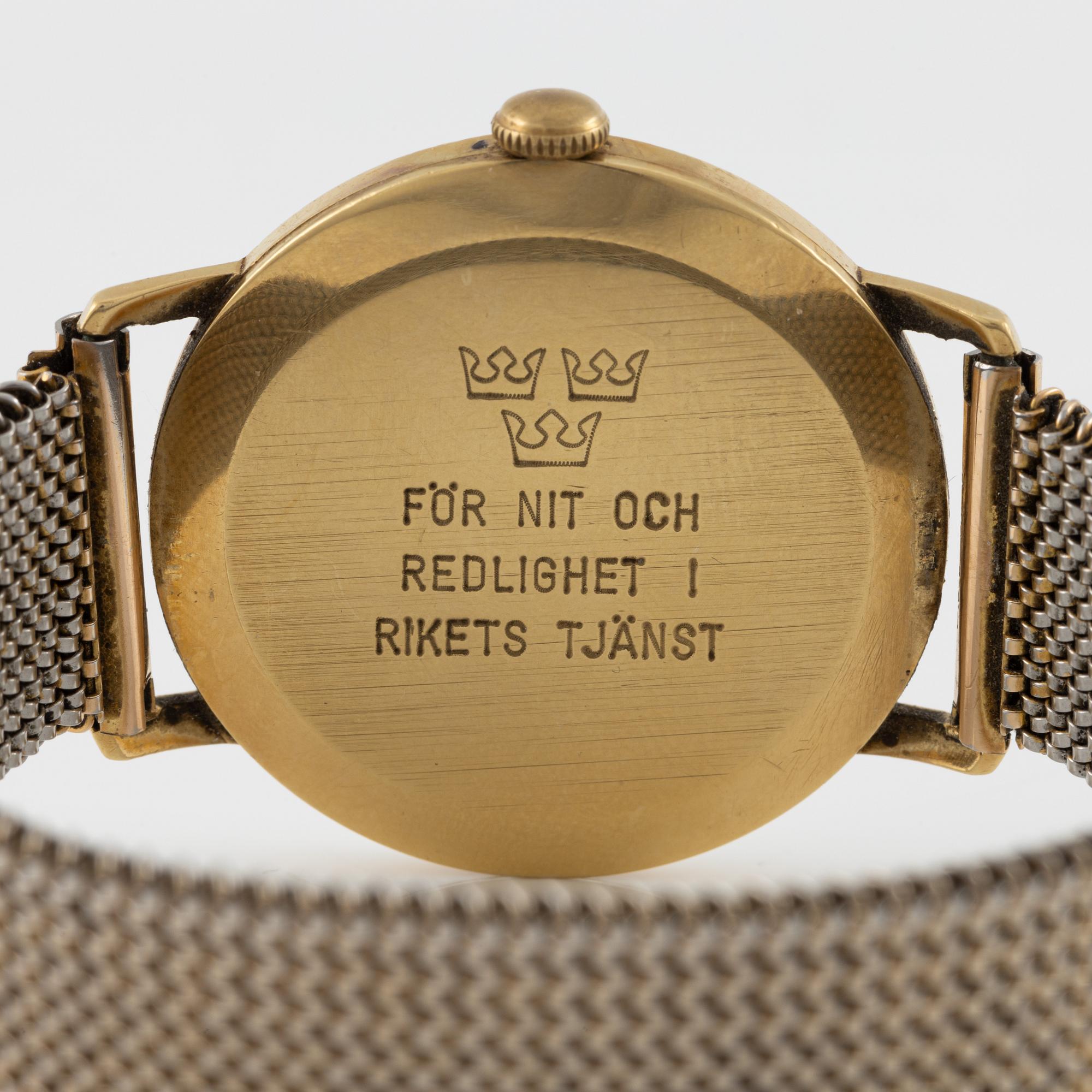 Certina, armbandsur, 18K guld, 34 mm.