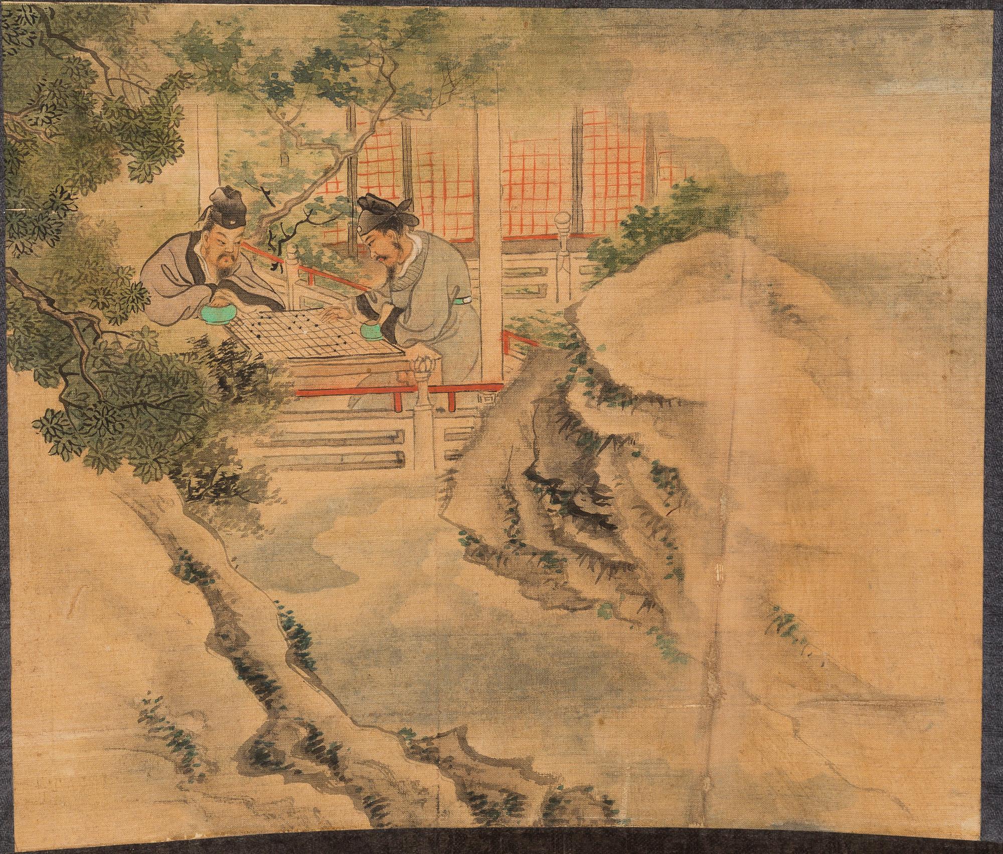 UNIDENTIFIED ARTIST, two paintings, ink and colour on silk. Qing dynasty, presumably 1897.